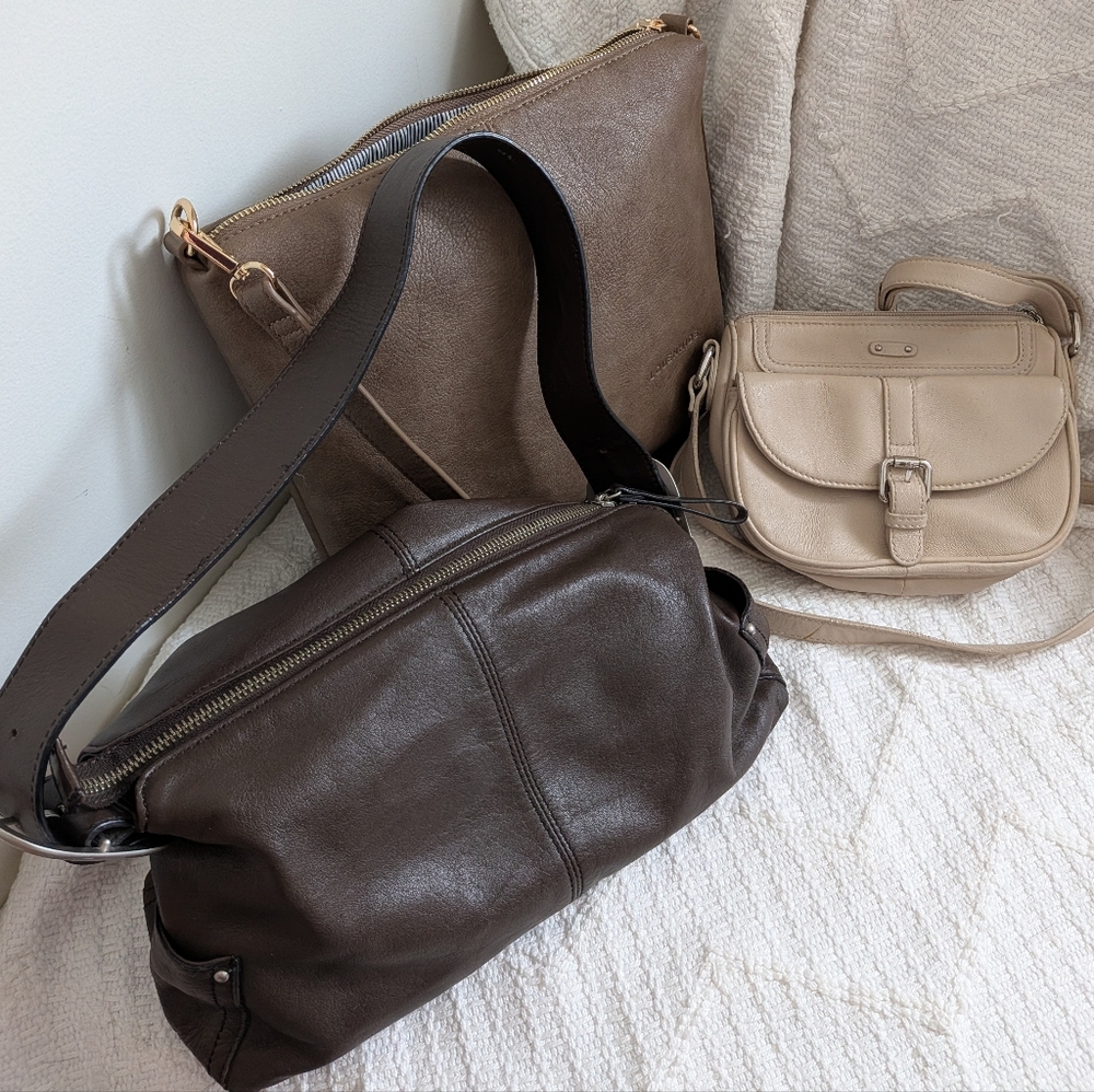 PURSE LOT (3) DANIER AND LOUENHIDE